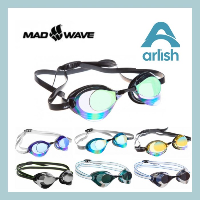 Bestseller Kacamata Renang Madwave Turbo Racer Ii Mirror Dan Non-Mirror Original