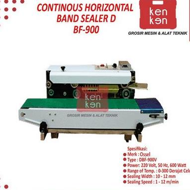 Continous Band Sealer Horizontal Penyegel Plastik Ossel DBF-900