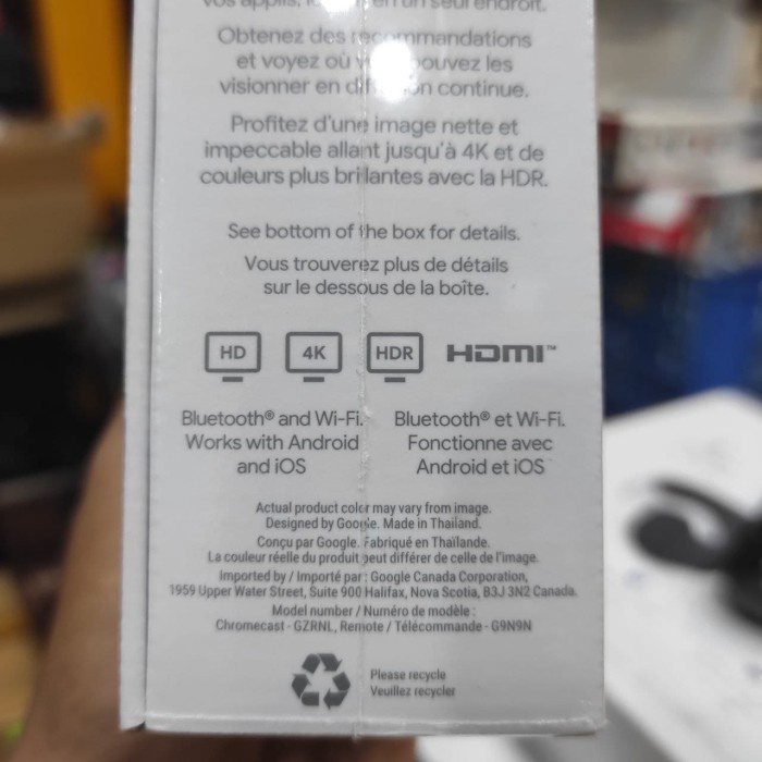 NEW SERIES GOOGLE CHROMECAST CHROME CAST WITH GOOGLE TV ORIGINAL TERBARU