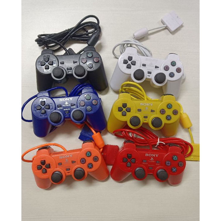 Jual STIK PS2 OP WARNA STIK PS2 GETAR STIK PS2 ORI PABRIK WARNA Baru