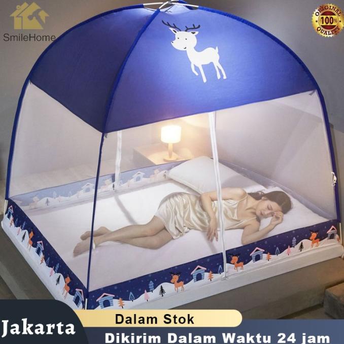 Kelambu Lipat Kelambu Tempat Tidur Dewasa Portable Mosquito Net