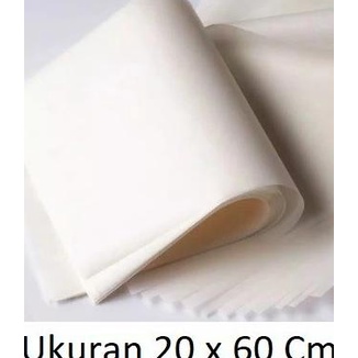

Laris 20X60 Cm 50 Lbr Kertas Roti Putih Wrapping Paper Bungkus Kado Kue