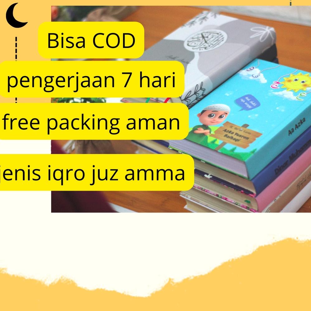 

New! Baba Aufa Store | Buku Iqro Custom untuk Anak | Tambah Nama | Iqra Juz Amma | Tambah Po Anak | Ukuran Besar A5 !!