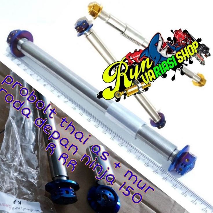 ↑ probolt as roda depan belakang ninja 150 r rr baut mur as roda probolt depan ninja 150r ninja 150r