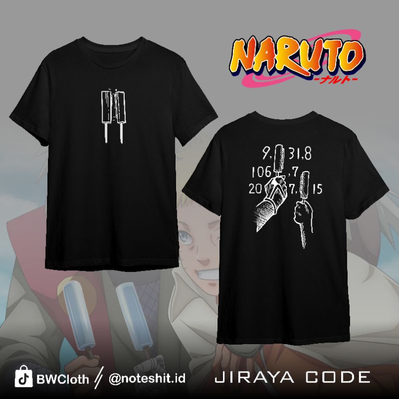 KAOS KODE JIRAYA - KAOS ANIME - KAOS NARUTO - KAOS KEREN