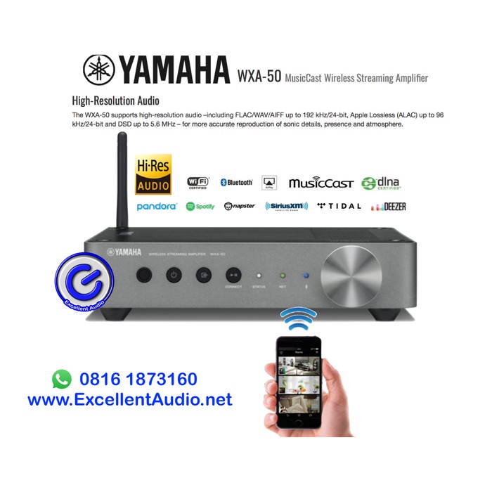 YAMAHA WXA50 WXA 50 WIRELESS STREAMER AMPLIFIER