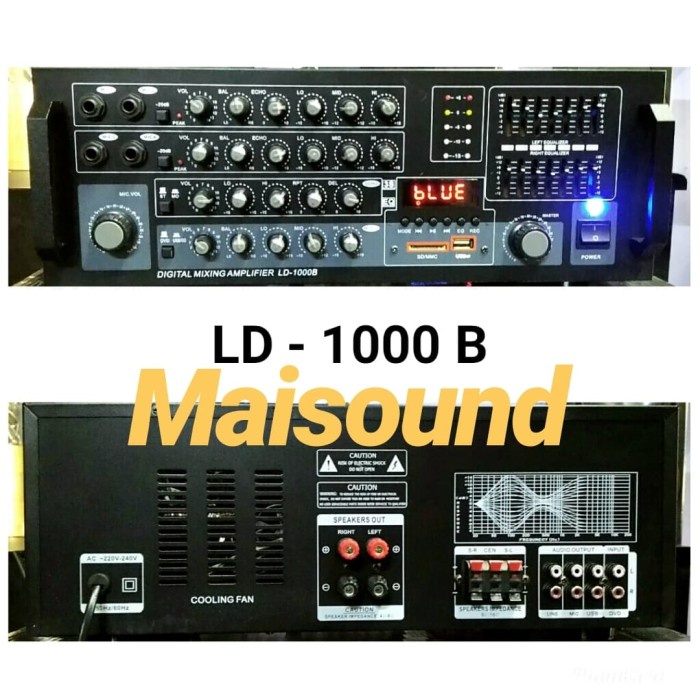AMPLI KARAOKE LD 1000B AMPLIFIER LD 1000 B LD1000B