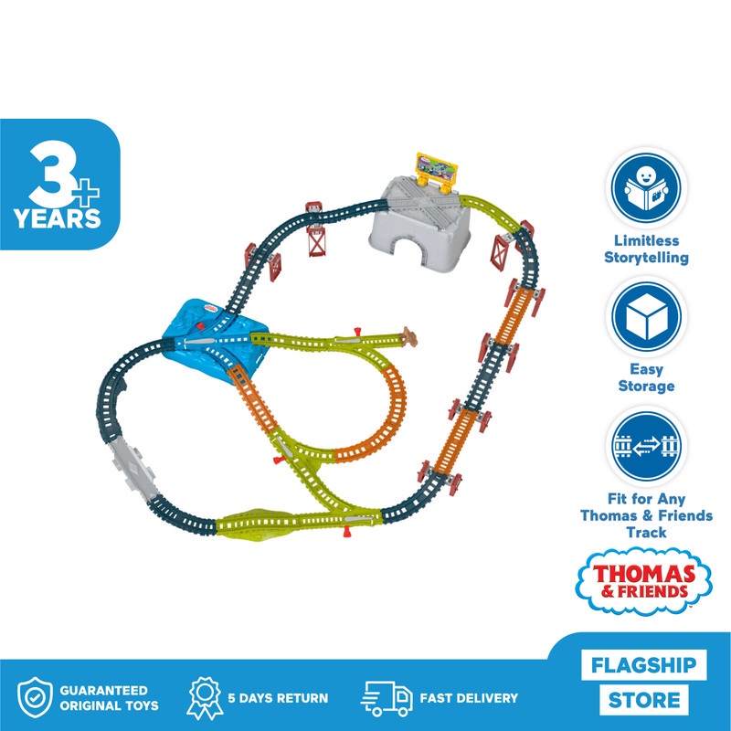 NEW LOOK Thomas & Friends Connect & Build Track Bucket - Mainan Trek Kereta Anak