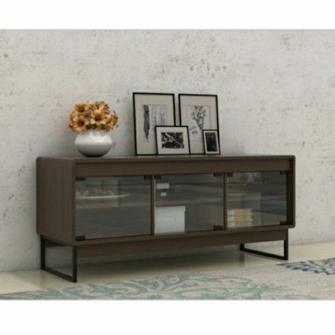 Meja Buffet Tv Minimalis Kaki Besi