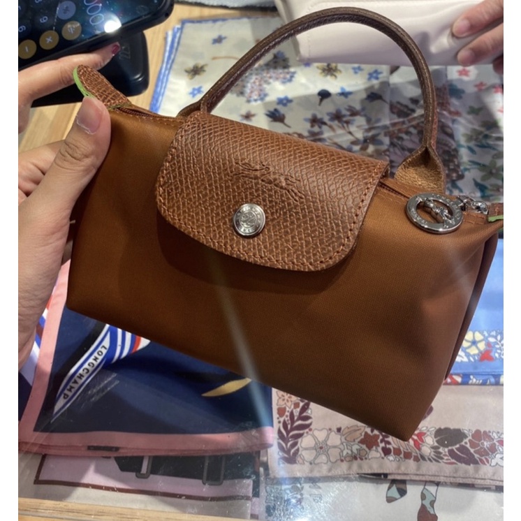 NEW Longchamp Pouch Handle Cognac - Rare item