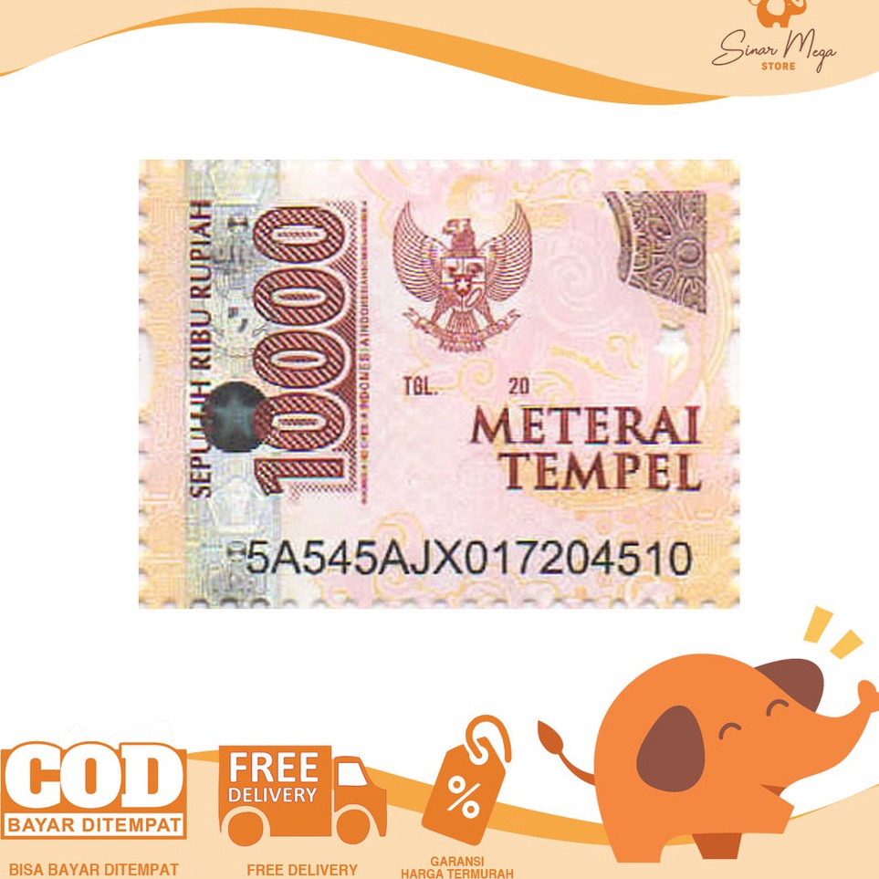 

Diskon Promo☊ SHVHO Materai Tempel 10.000 / Meterai 10000 DIJUAL SATUAN Y62 Best