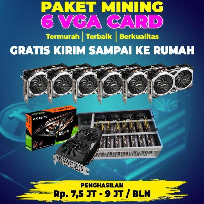 PURIFUKU x Kaichanz RIG Mesin Mining Crypto ETH VGA GTX 1660 Super 6GB