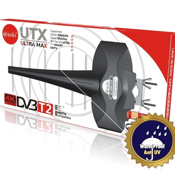 'WoT ANTENA LUAR AOKI UTX DILENGKAPI DIGITAL AT6200 OUTDOOR ANTENA BOOSTER w Kualitas Premium →.