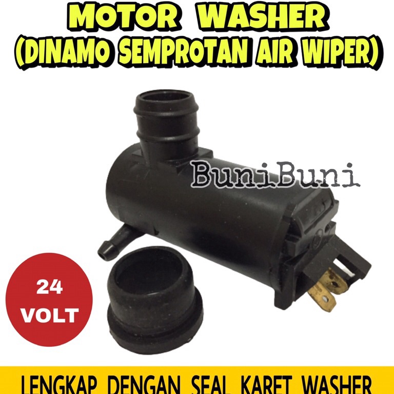 set70 Motor Washer 24V / Dinamo Tabung Air Wiper / Semprotan Air Wiper Mobil Truk PS 100 Colt Diesel