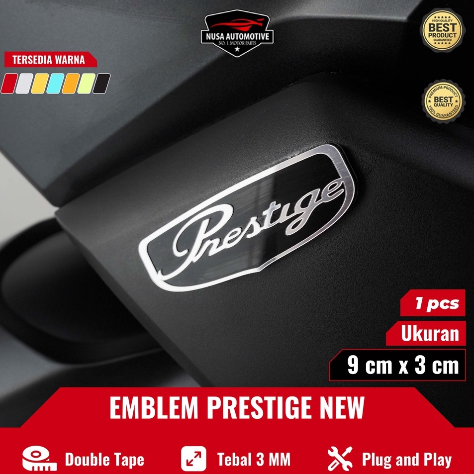 ❁0FB EMBLEM PRESTIGE HONDA 3D EMBLEM TIMBUL  PRESTIGE ORIGINAL LOGO PRESTIGE THAILAND EMBLEM PRESTIG