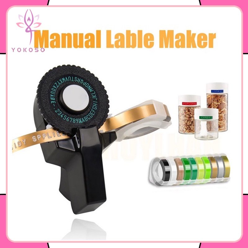 

JO1 CIDY DYMO EMBOSSING LABEL MAKER / MESIN PRINTER LABEL MINI 3D MANUAL DIY Q6K