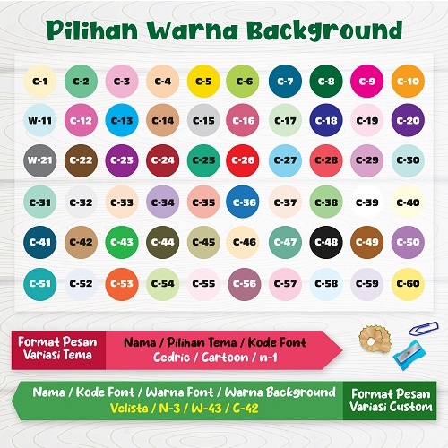 

J78 STIKER LABEL NAMA UNTUK PENSIL WATERPROOF NNK