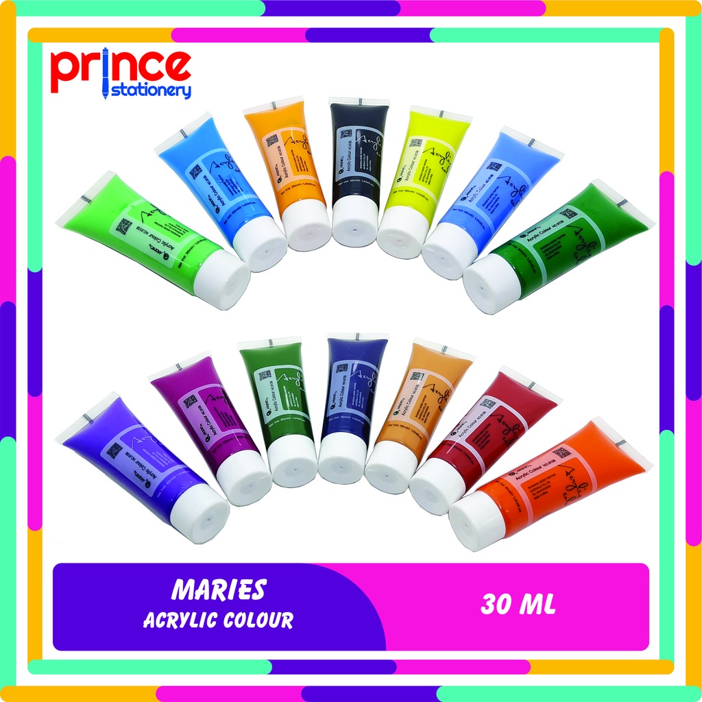 

UK1 MARIES ACRYLIC COLOUR 30 ML / CAT AKRILIK MARIES 30 ML EMY