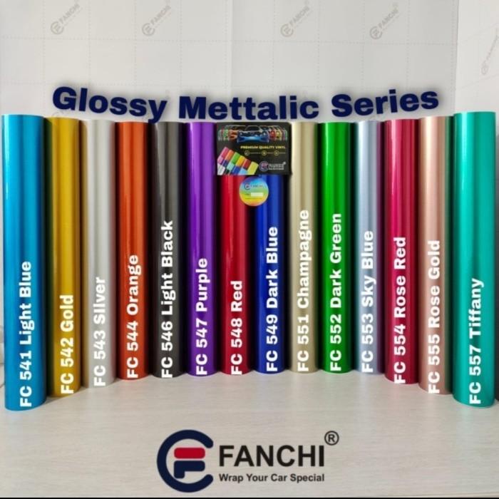 

[Roll] Sticker Fanchi Glossy Candy Metallic Metalik Gloss Roll
