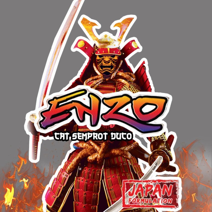 Cat Semprot Enzo Warna Grey Primer 400cc - Tahan Panas, Anti Pudar