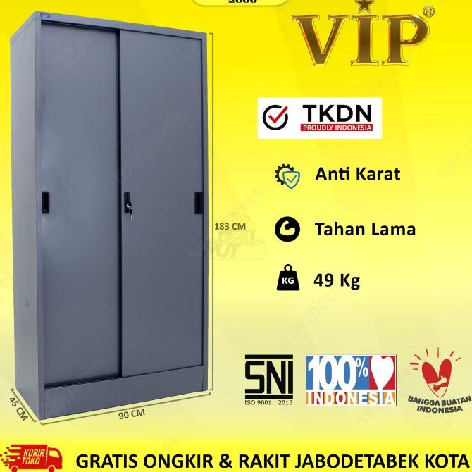 

Big Sale Lemari Arsip Lemari Besi Pintu Sliding Geser Vip V-603 Original