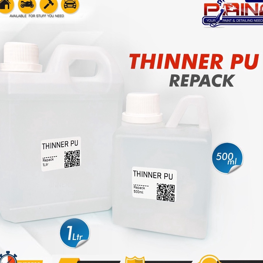 Terjamin Thinner PU (Polyurethane) Liter Ecer Kemasan Botol