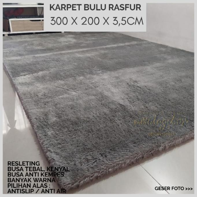 Karpet Bulu Jumbo 300 x 200 Tebal 3,5cm