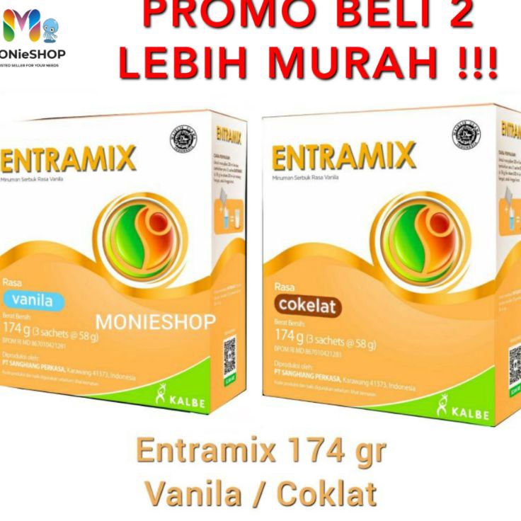 

Dijual Murah Susu Entramix Vanila coklat 174gr/ Susu Entramix Kirim Langsung