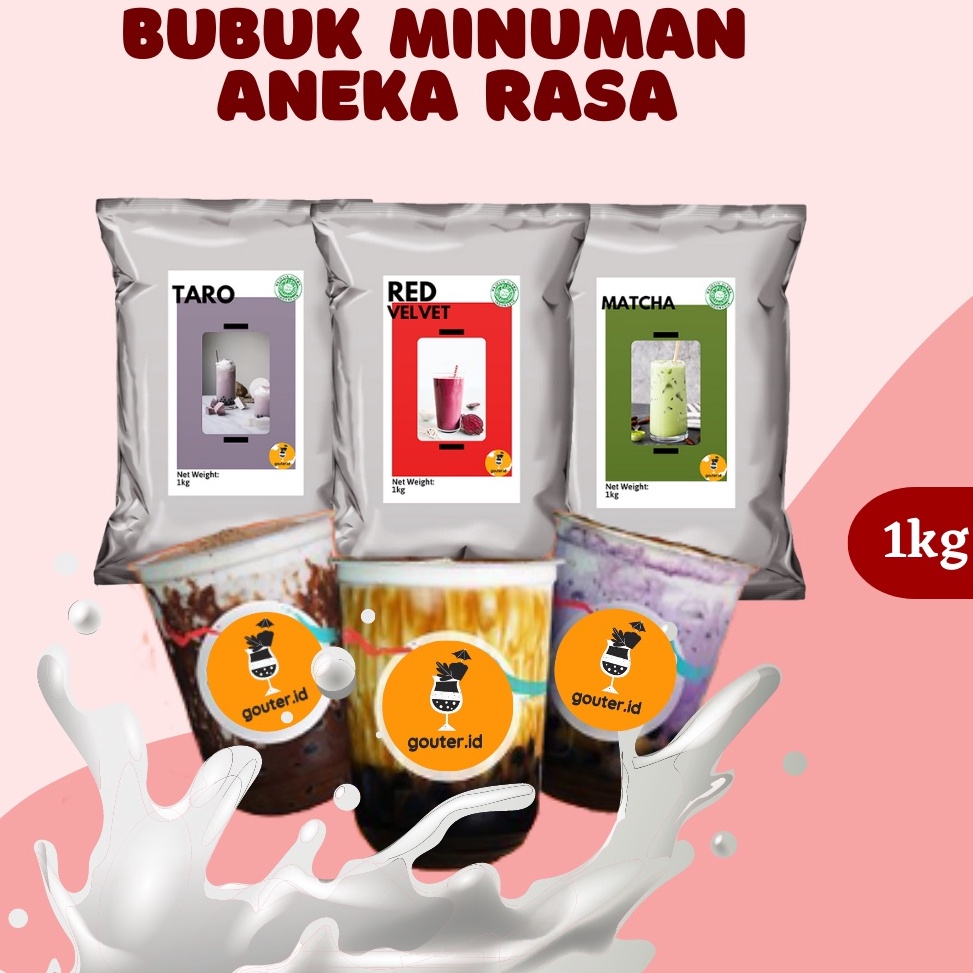 

VQPL8751 >V44859) BUBUK MINUMAN RASA 1KG / SERBUK MINUMAN ANEKA RASA / BUBUK MINUMAN KEKINIAN / MINUMAN INSTAN / BOBA