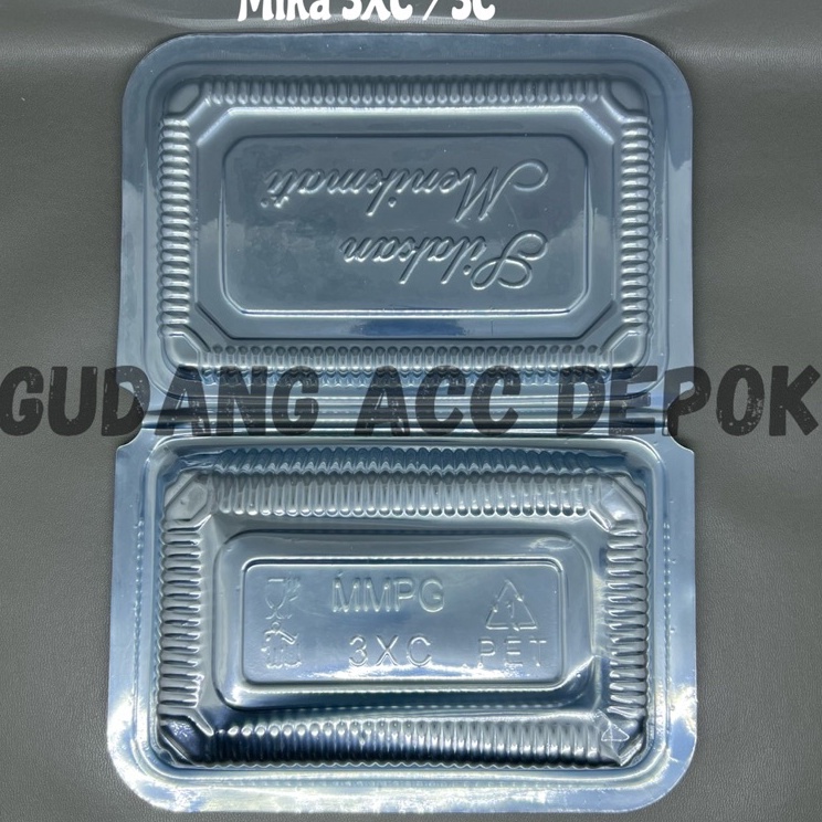 ・ wt Mika Plastik Bening isi 100pcs/Kue Pudding Makanan/Food Grade/Ukuran 3c / 3xc l Murah ★.