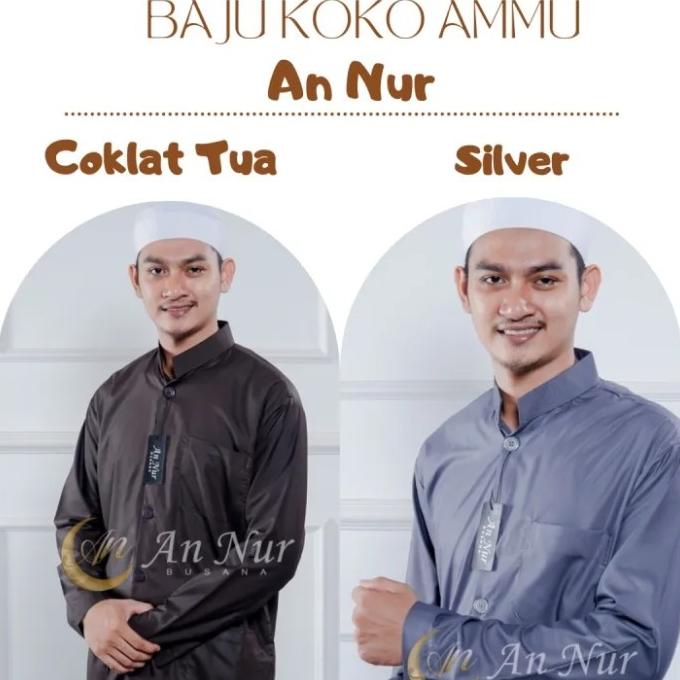 Baju Koko Ammu Amu Original Dewasa Model Terbaru Koko Lengan Panjang