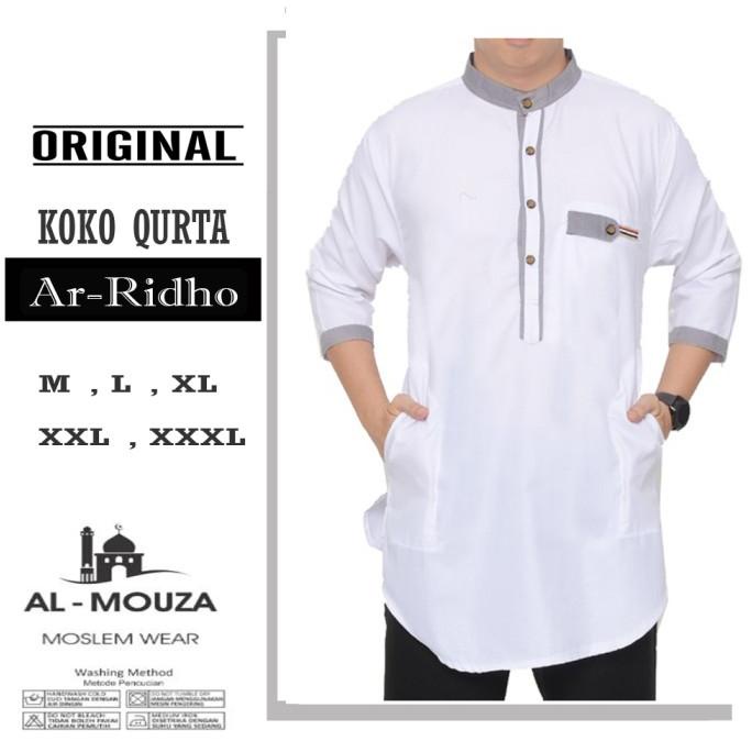 Baju Koko Qurta Kurta Ar-Ridho Katun Premium Ukuran Jumbo