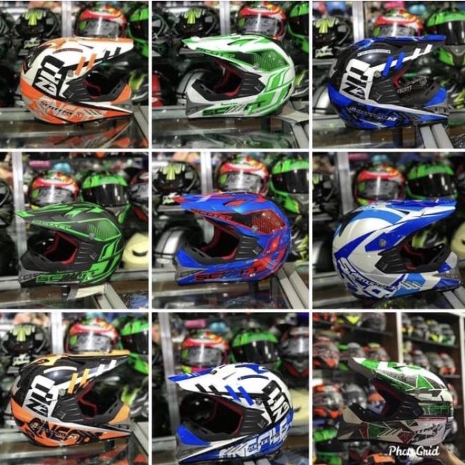 Helm anak cross scott original / helm trail anak