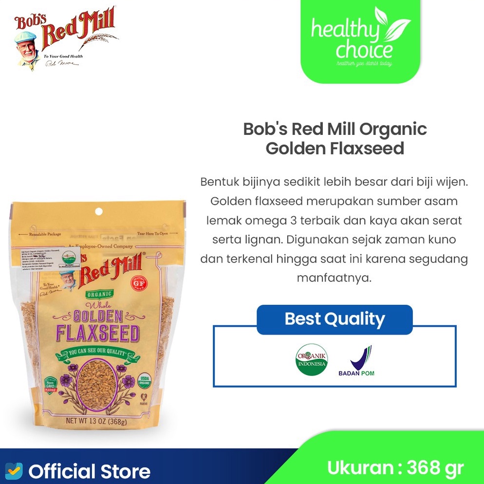 

Laris Bob's Red Mill Organic Golden Flaxseed 368 gr K0L