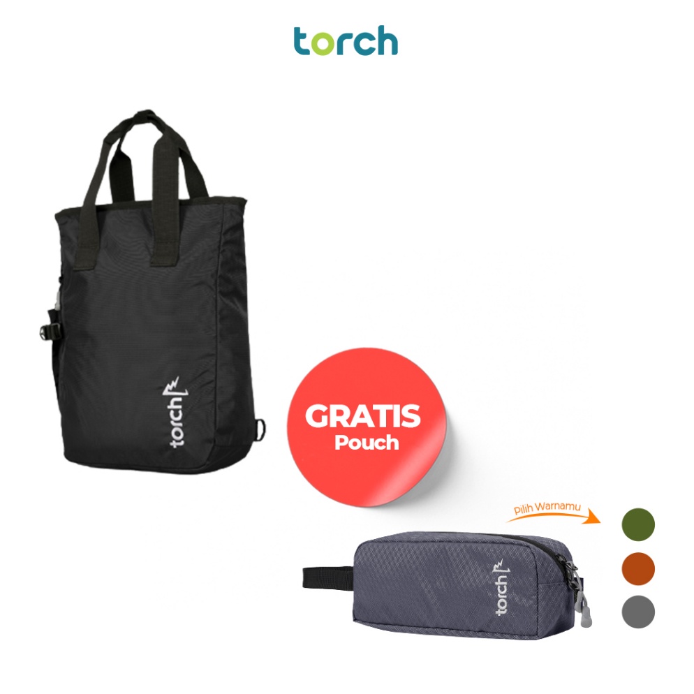 IdZz6Z0 TORCH Jeju Tas Totebag Ransel Punggung Sekolah Jinjing Laptop Pria Wanita Tahan Air 19 Liter
