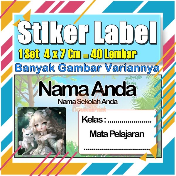 

Stiker Label Nama Buku Pelajaran Anak Karakter Hewan Lucu Cute Murah Sticker Kecil Banyak 20 Lembar Anime Vol-45