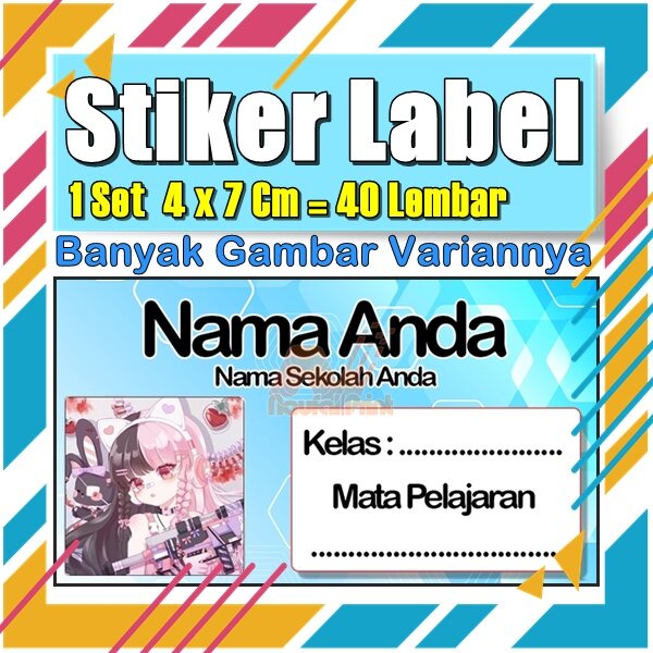 

Stiker Label Nama Buku Pelajaran Anak Karakter Hewan Lucu Cute Murah Sticker Kecil Banyak 20 Lembar Anime Vol-75