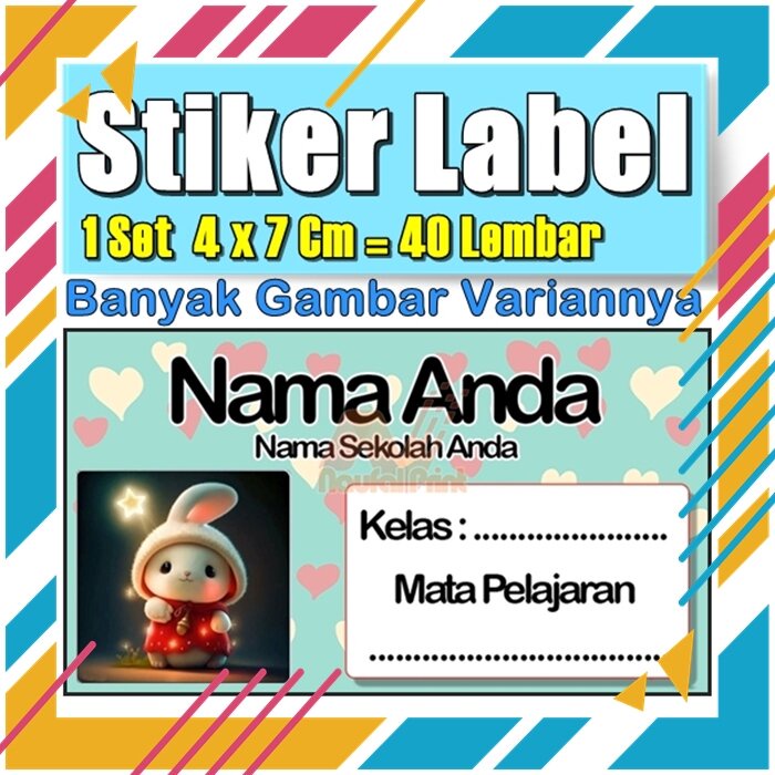 

Stiker Label Nama Buku Pelajaran Anak Karakter Hewan Lucu Cute Murah Sticker Kecil Banyak 20 Lembar Anime Vol-173