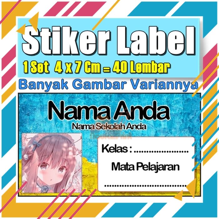 

Stiker Label Nama Buku Pelajaran Anak Karakter Hewan Lucu Cute Murah Sticker Kecil Banyak 20 Lembar Anime Vol-221