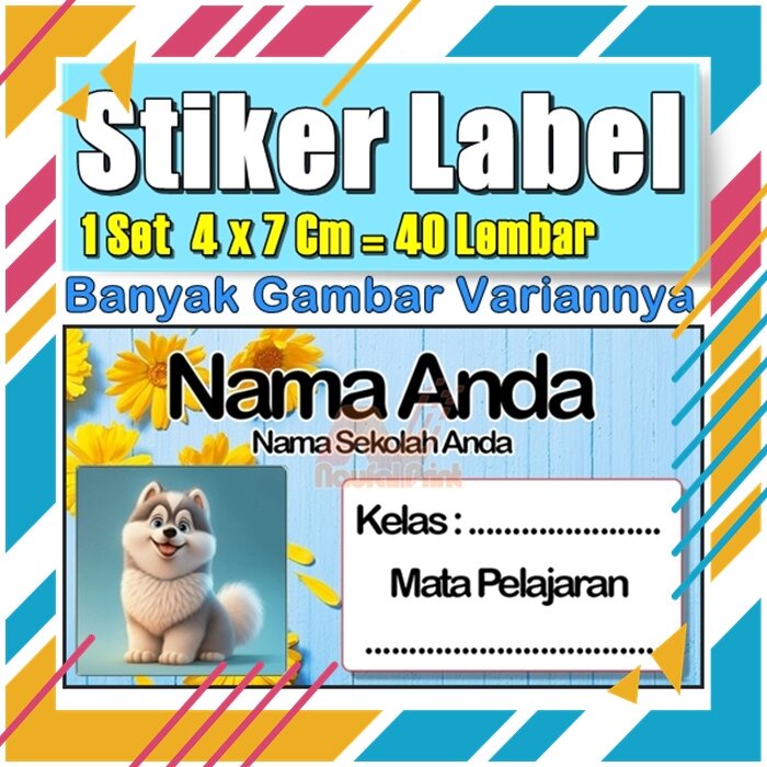 

Stiker Label Nama Buku Pelajaran Anak Karakter Hewan Lucu Cute Murah Sticker Kecil Banyak 20 Lembar Anime Vol-256