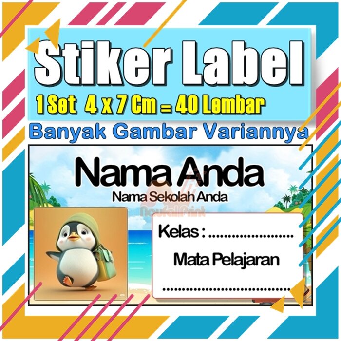 

Stiker Label Nama Buku Pelajaran Anak Karakter Hewan Lucu Cute Murah Sticker Kecil Banyak 20 Lembar Anime Vol-320
