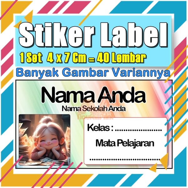 

Stiker Label Nama Buku Pelajaran Anak Karakter Hewan Lucu Cute Murah Sticker Kecil Banyak 20 Lembar Anime Vol-476