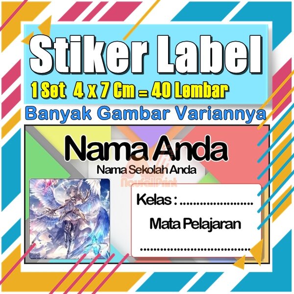 

Stiker Label Nama Buku Pelajaran Anak Karakter Hewan Lucu Cute Murah Sticker Kecil Banyak 20 Lembar Anime Vol-535