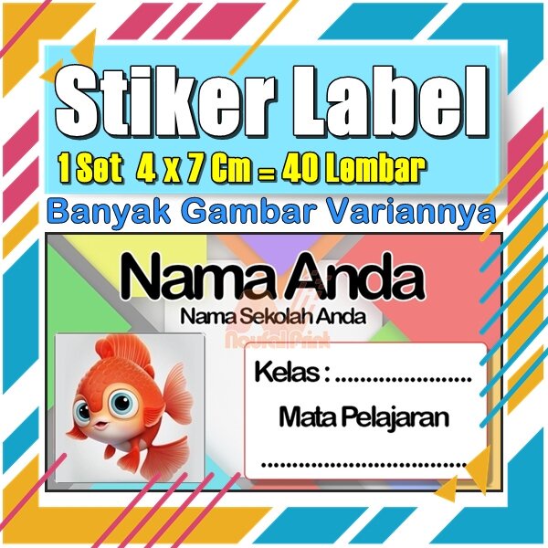 

Stiker Label Nama Buku Pelajaran Anak Karakter Hewan Lucu Cute Murah Sticker Kecil Banyak 20 Lembar Anime Vol-540