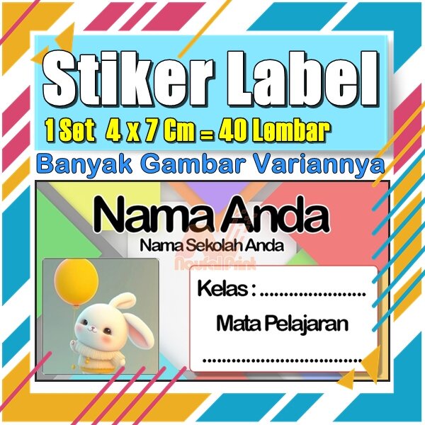 

Stiker Label Nama Buku Pelajaran Anak Karakter Hewan Lucu Cute Murah Sticker Kecil Banyak 20 Lembar Anime Vol-545