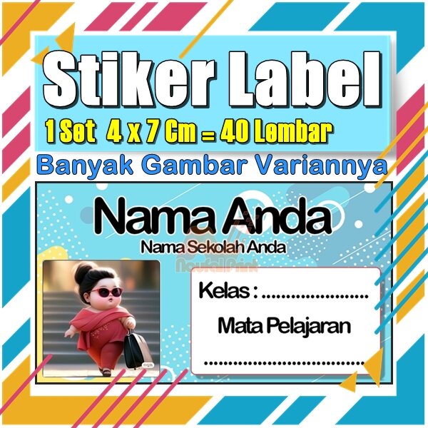 

Stiker Label Nama Buku Pelajaran Anak Karakter Hewan Lucu Cute Murah Sticker Kecil Banyak 20 Lembar Anime Vol-553