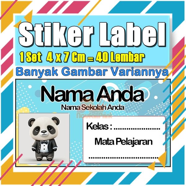 

Stiker Label Nama Buku Pelajaran Anak Karakter Hewan Lucu Cute Murah Sticker Kecil Banyak 20 Lembar Anime Vol-557