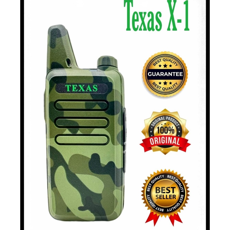 Baru HT TEXAS X1 RADIO DUA ARAH WALKIE TALKIE Two Way Radio ✧