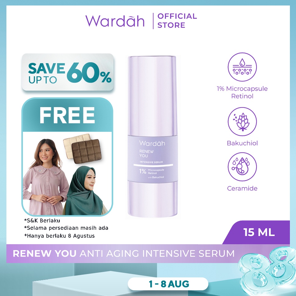 [PRODUK CFLUK35] Wardah Renew You Anti Aging Intensive Serum - Serum Anti Aging Samarkan Garis Halus