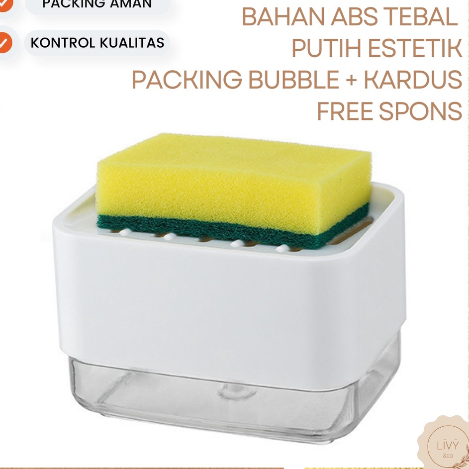 Ready Stock Ecz DISPENSER SABUN CUCI PIRING TEMPAT SABUN CUCI PIRING DISPENSER CUCI PIRING WADAH SAB